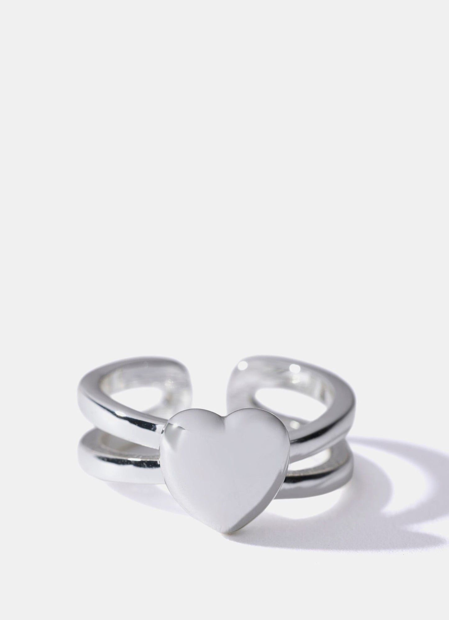 Silver Plated Heart Ring