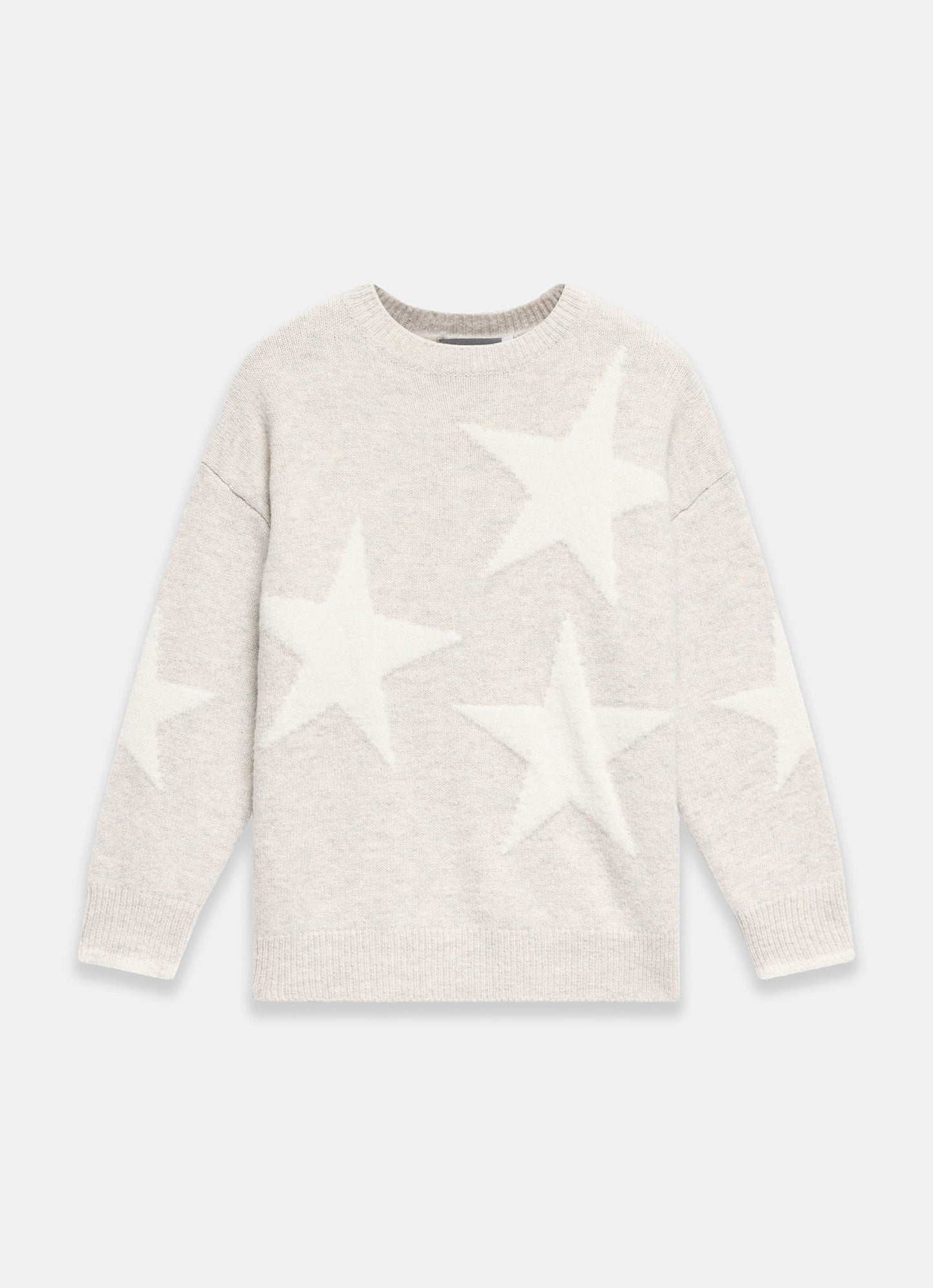 Neutral Star Knit Jumper