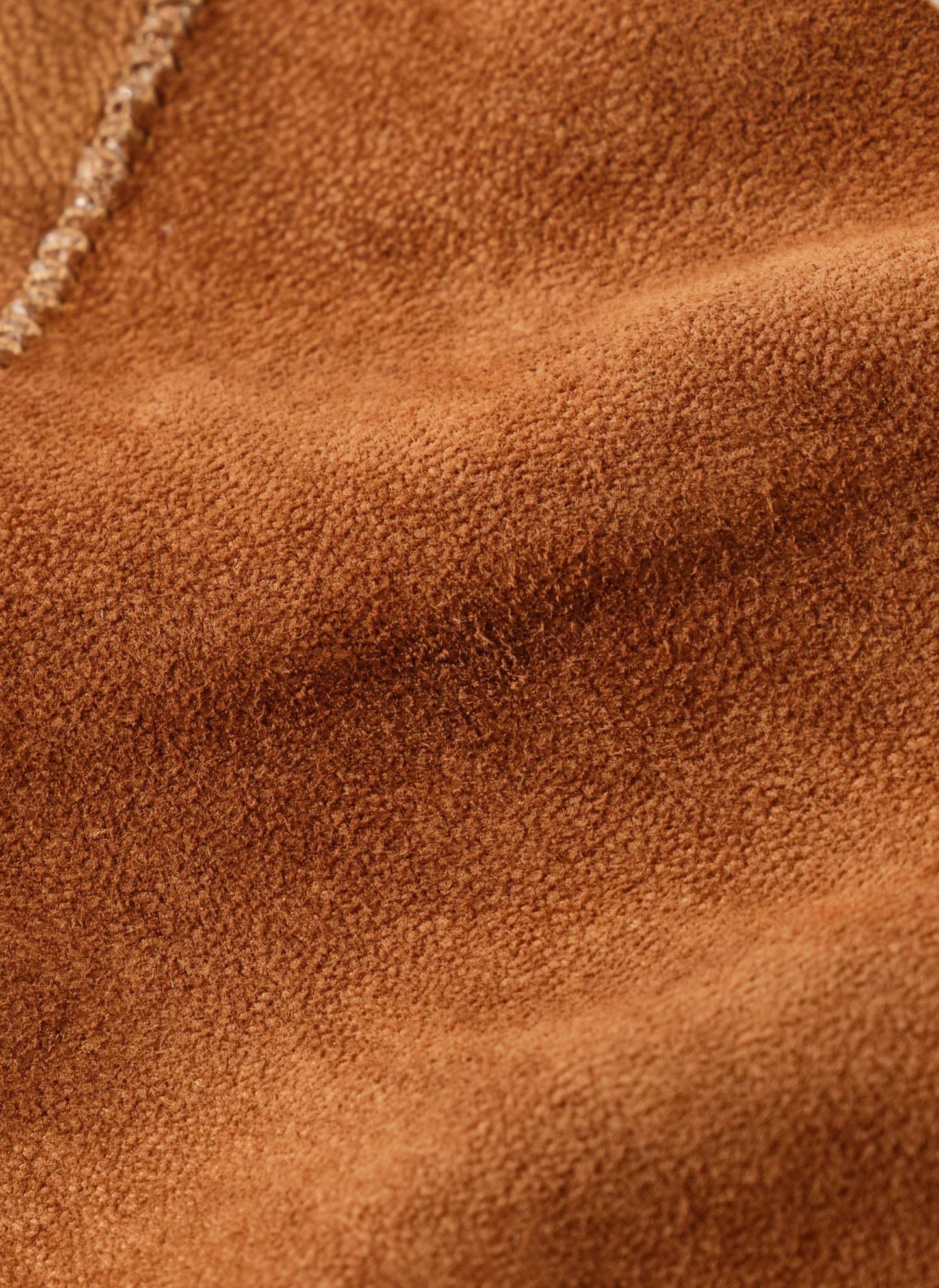 Tan Suede Triangle Neck Scarf