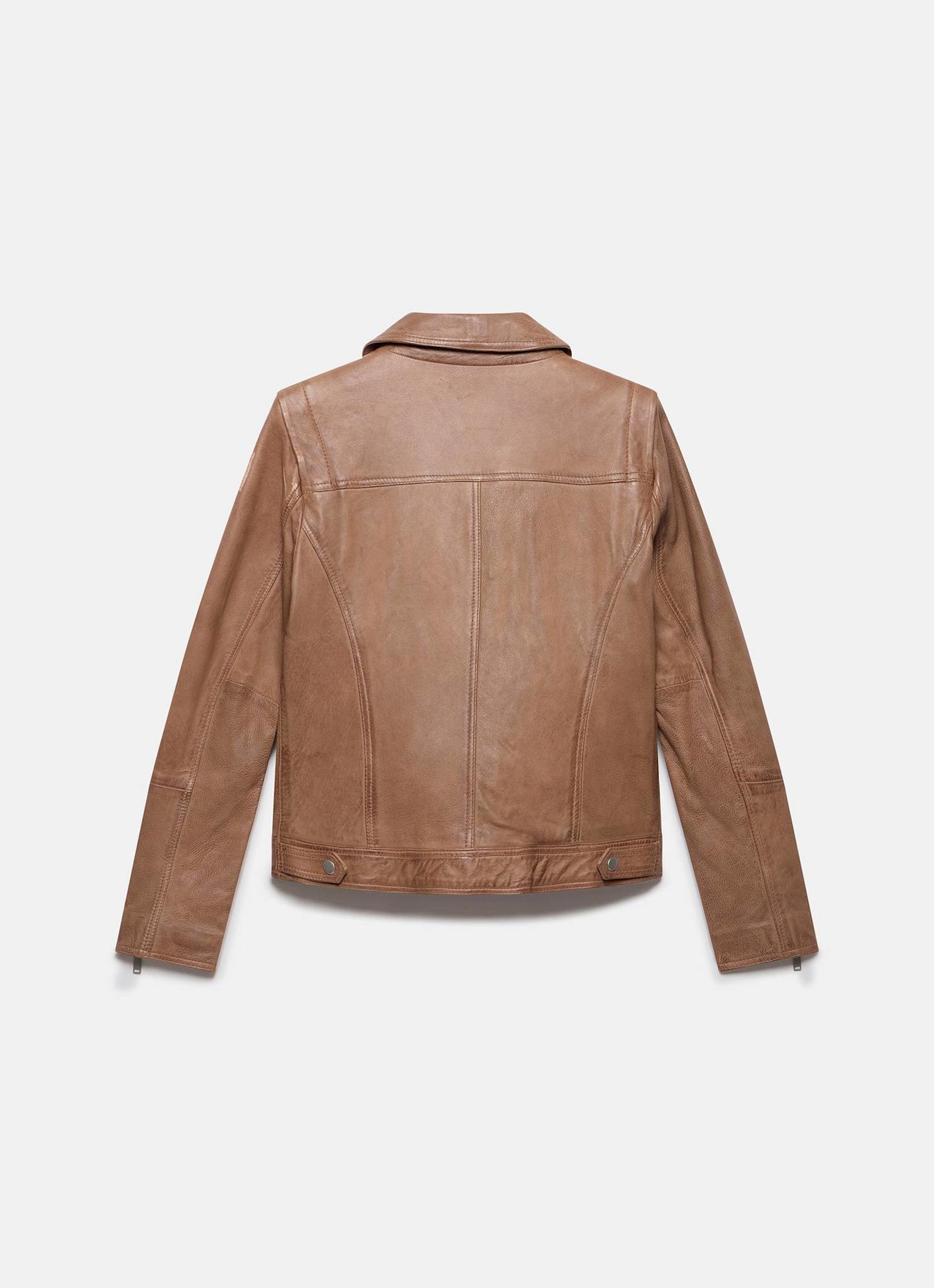 Tan Casual Leather Jacket