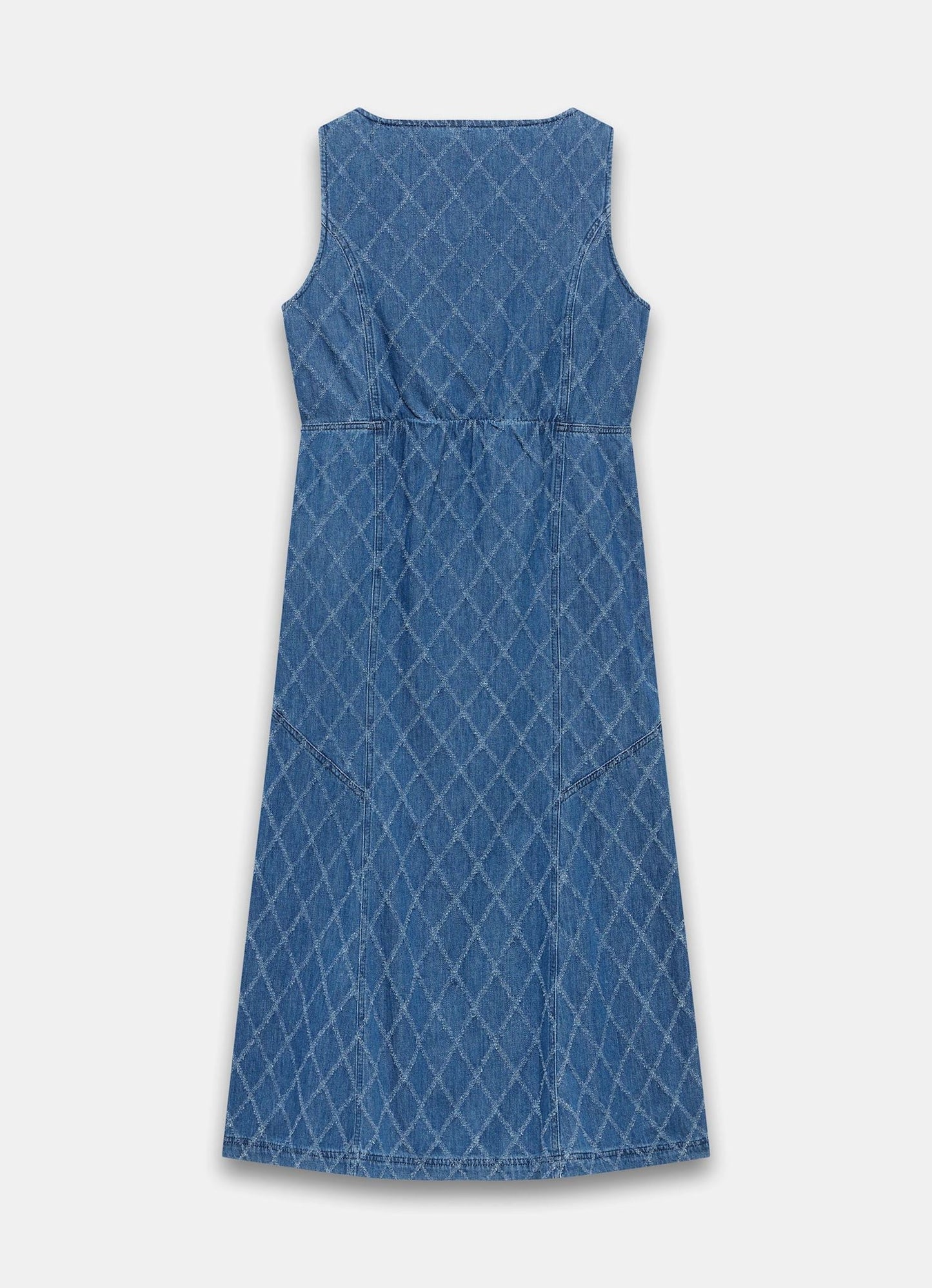Indigo Denim Midi Dress