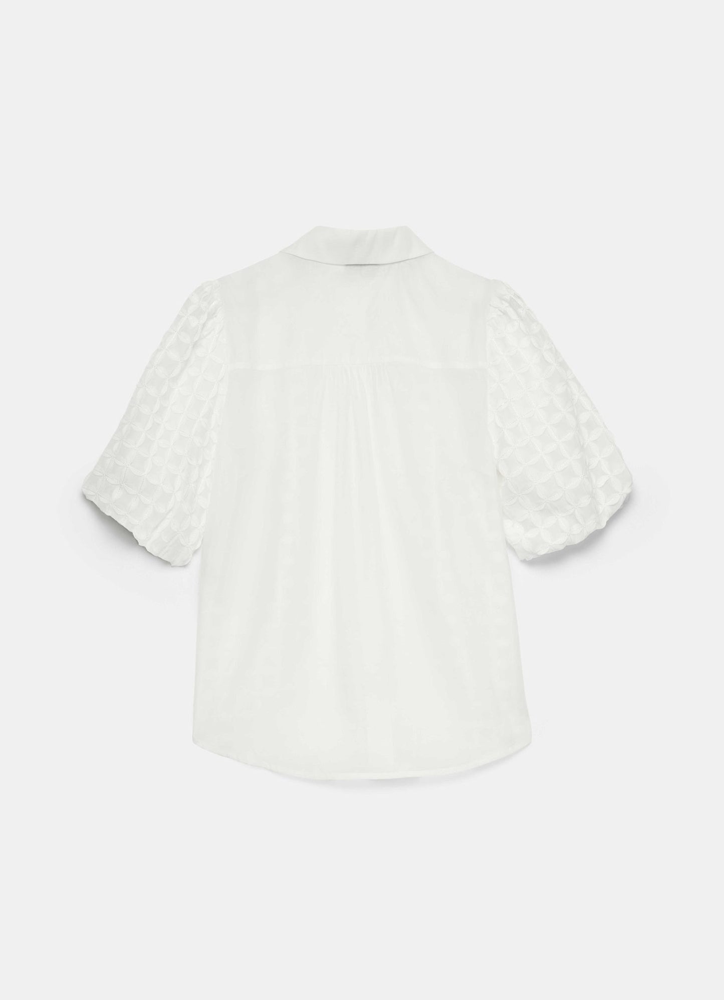 White Applique Petal Shirt