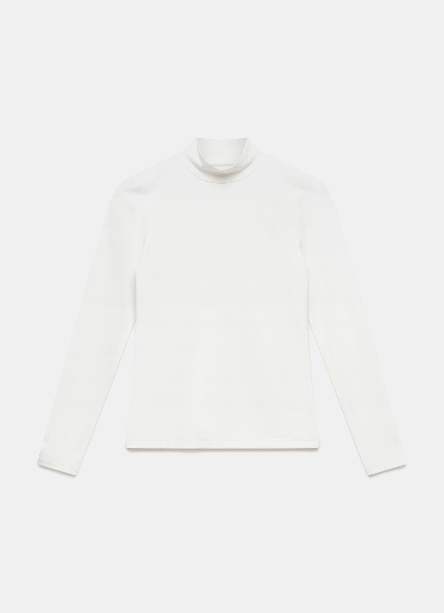 White High Neck Layering Top