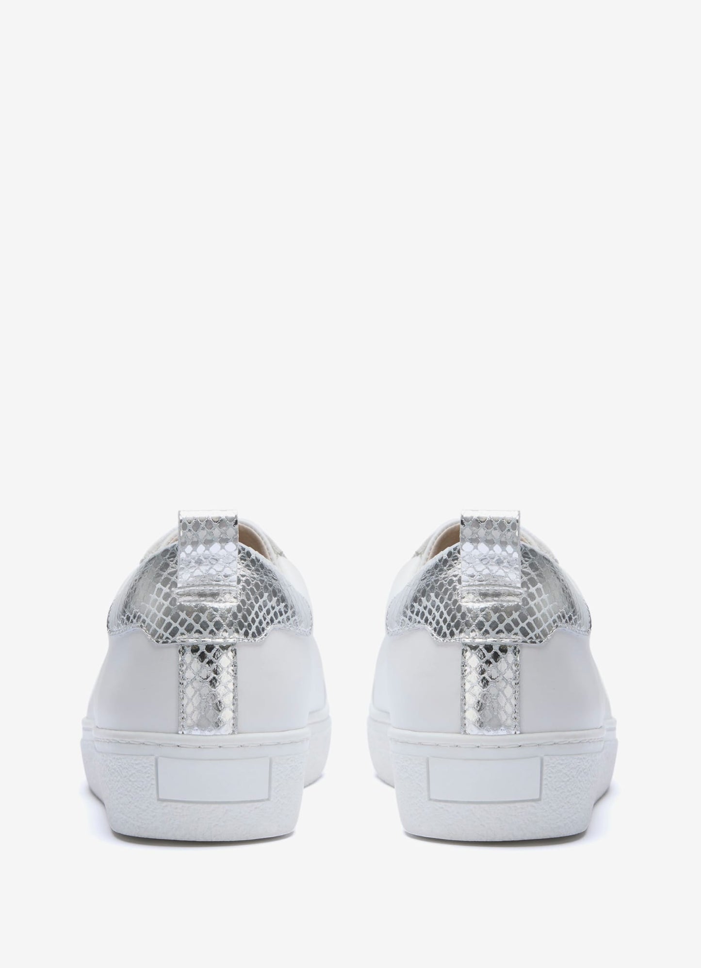 Allie White Leather Trainers