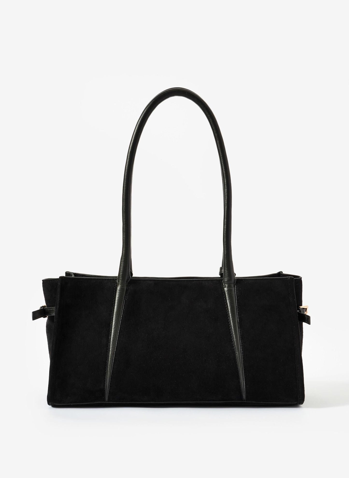 Zita Black Suede Shoulder Bag