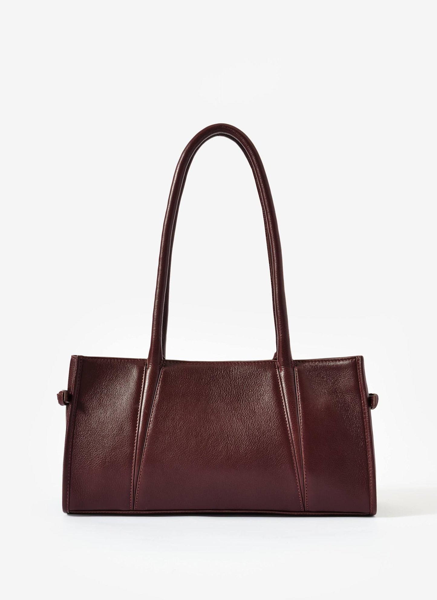 Zita Burgundy Leather Shoulder Bag