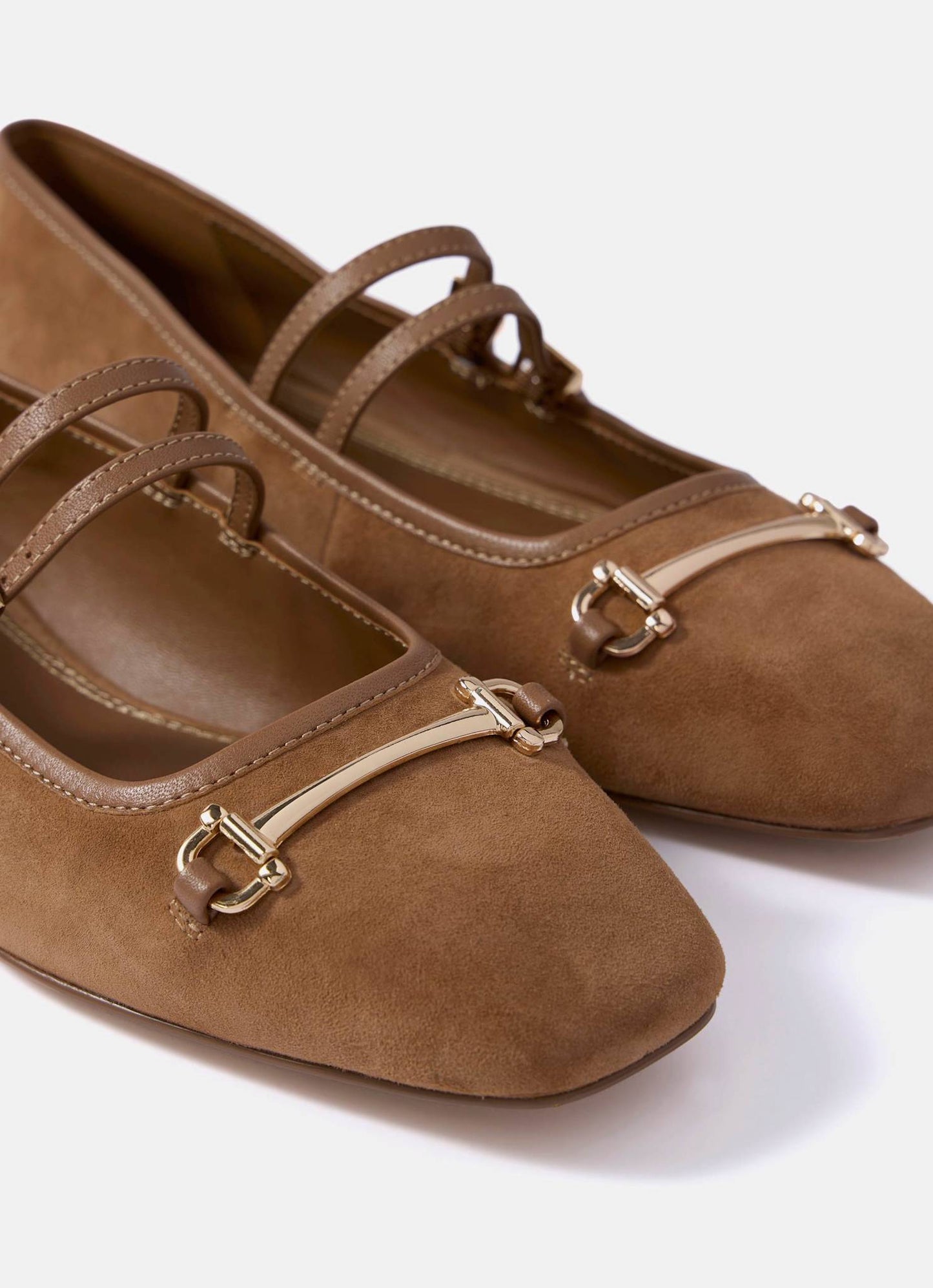 Alix Tan Suede Ballet Flat Pumps