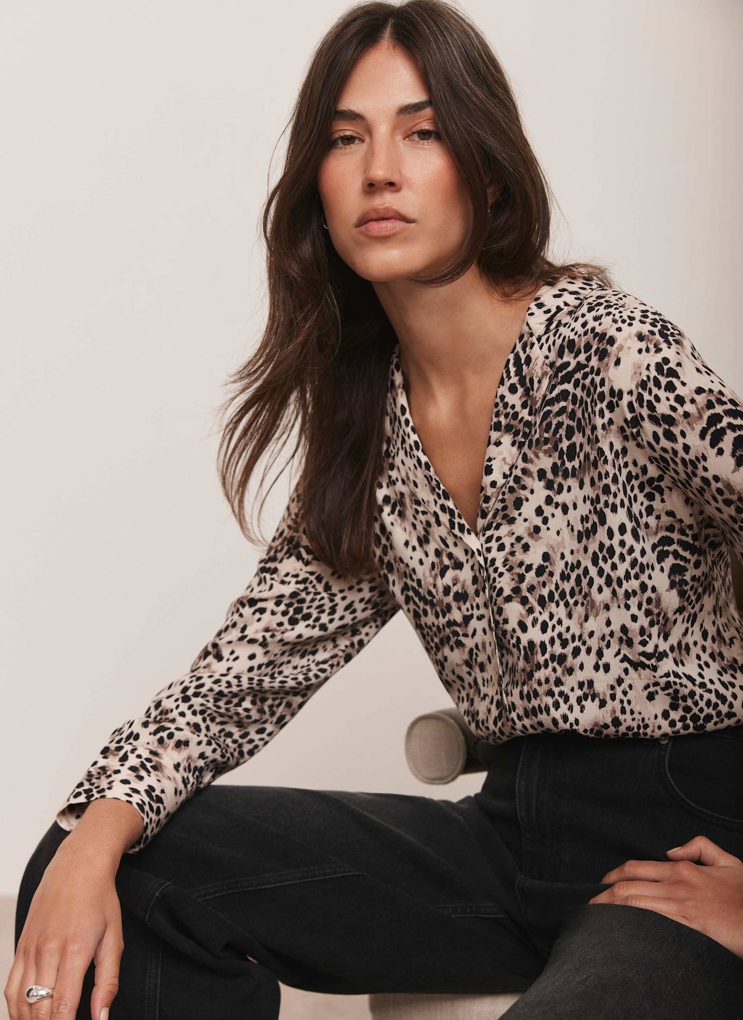Leopard Print Long Sleeve Shirt