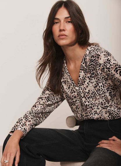 Leopard Print Long Sleeve Shirt