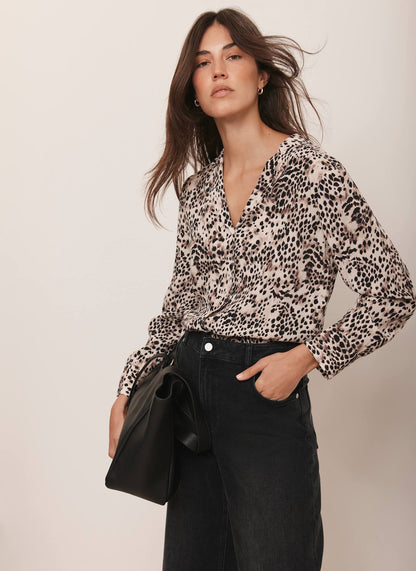 Leopard Print Long Sleeve Shirt