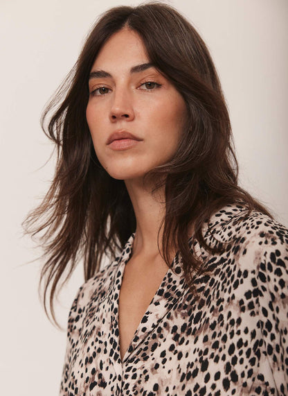 Leopard Print Long Sleeve Shirt