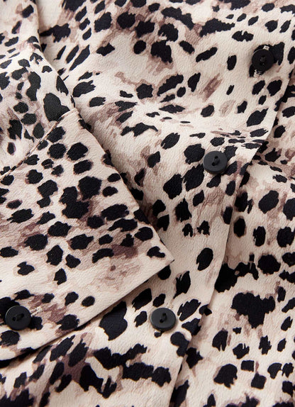Leopard Print Long Sleeve Shirt
