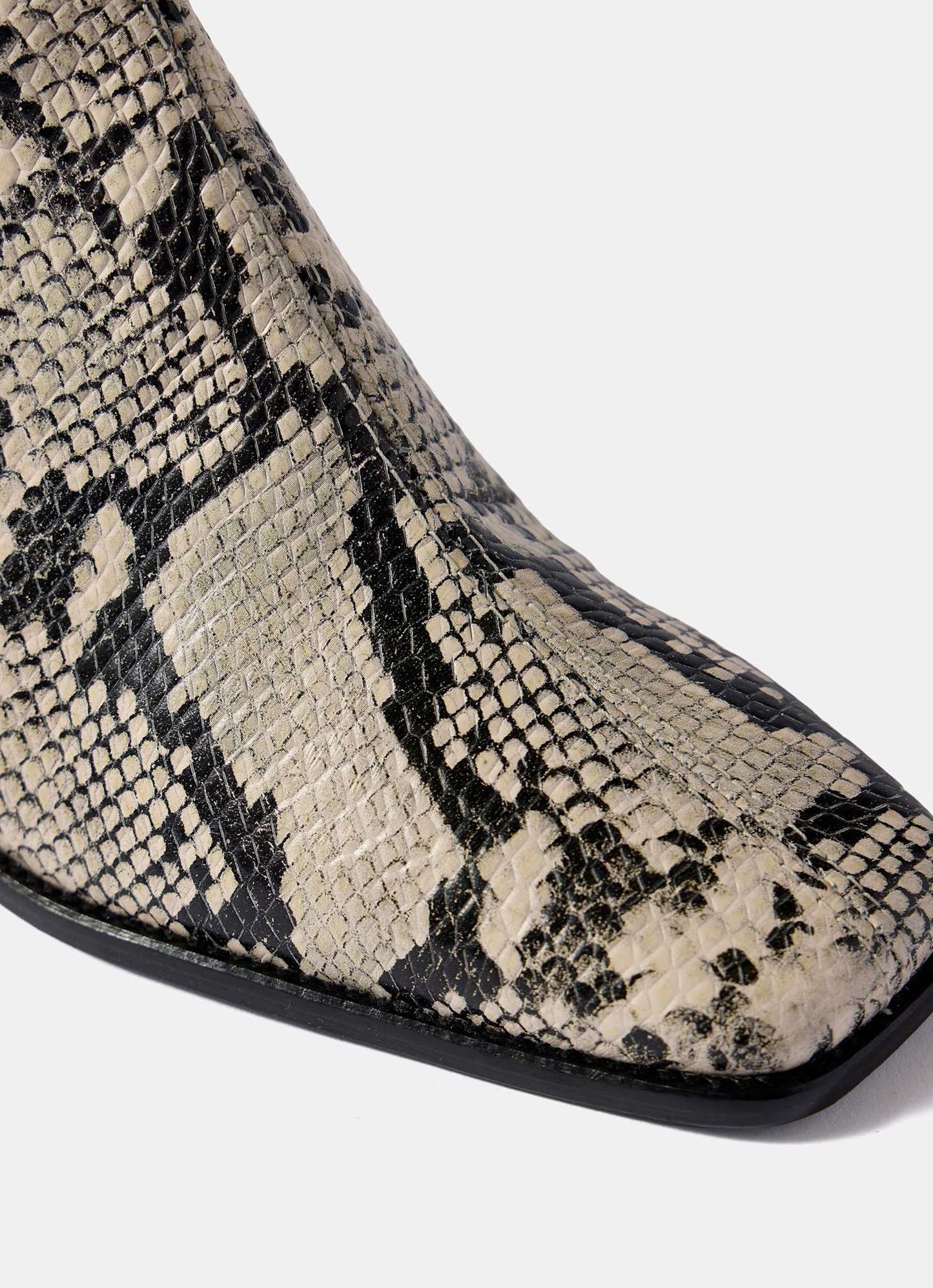 Aria Snake Print Ankle Boots