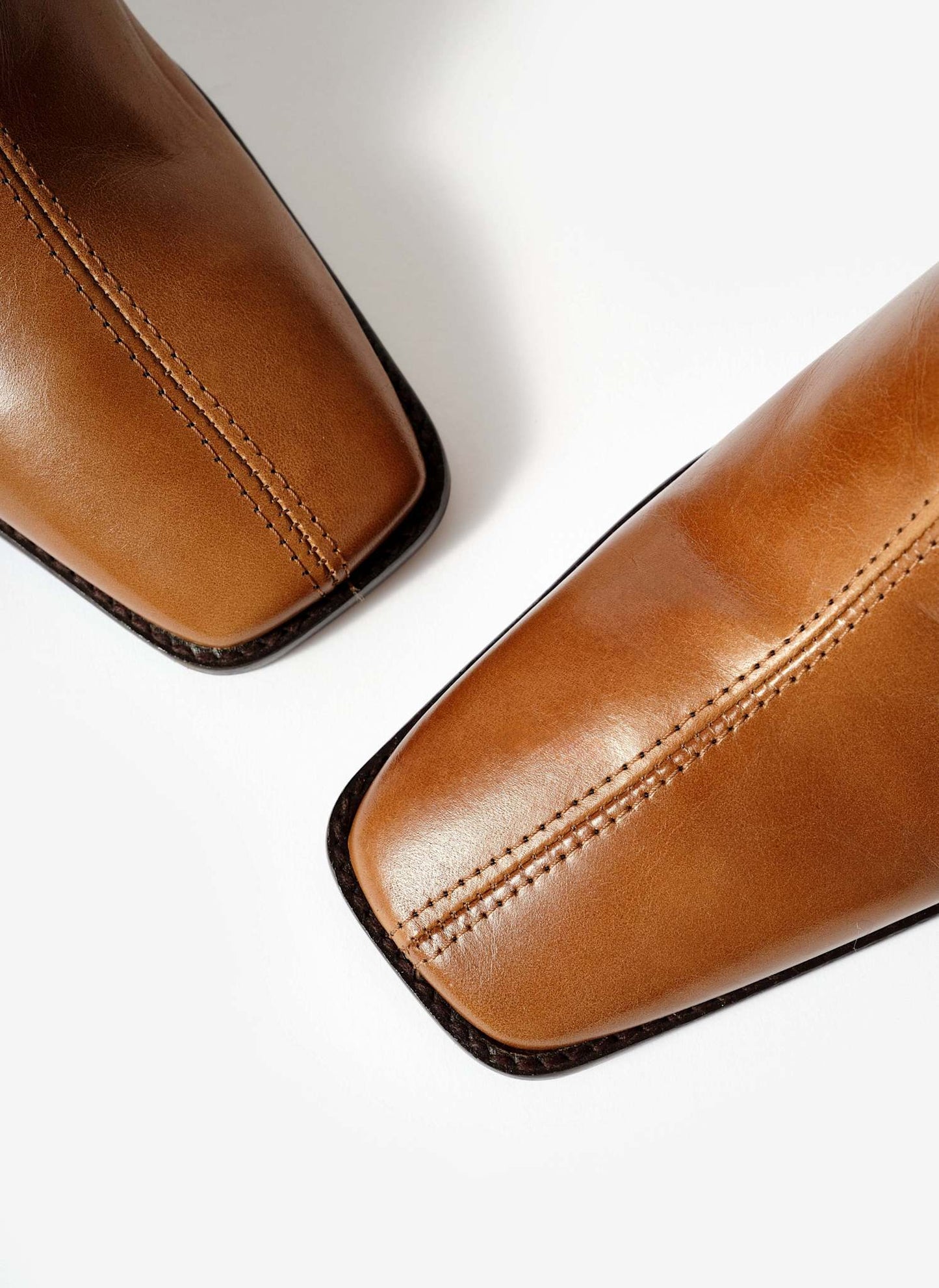 Aria Tan Leather Ankle Boots