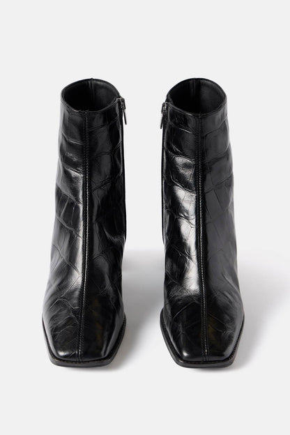 Aria Black Ankle Boots