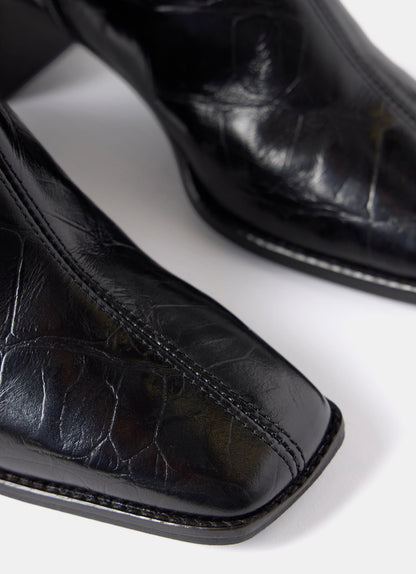 Aria Black Ankle Boots