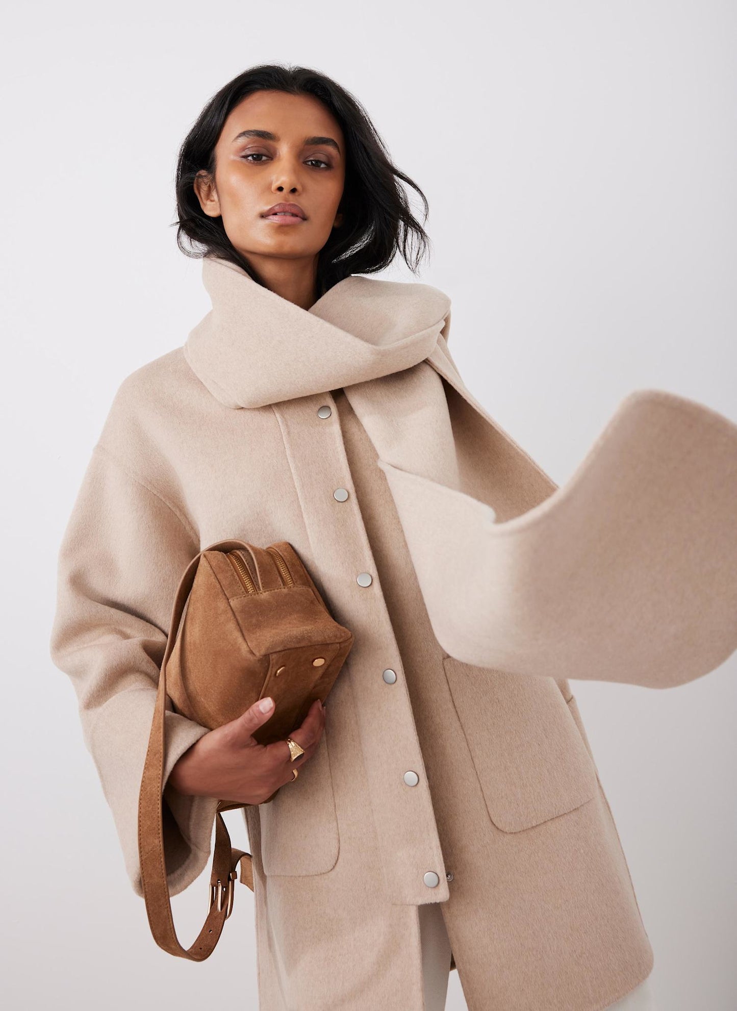 Neutral Blanket Scarf