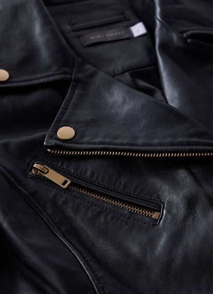 Black Casual Leather Jacket