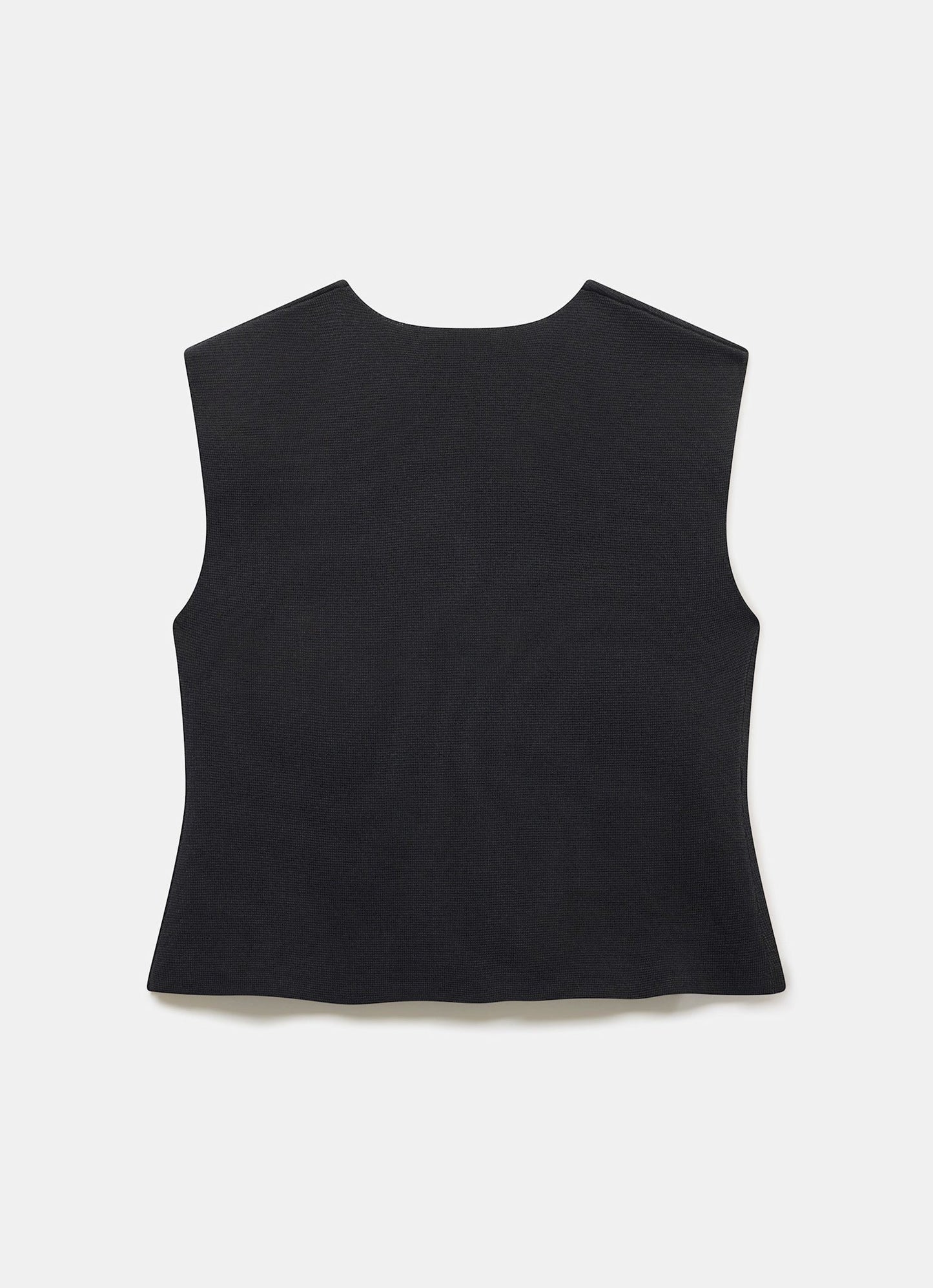 Black Knit Waistcoat