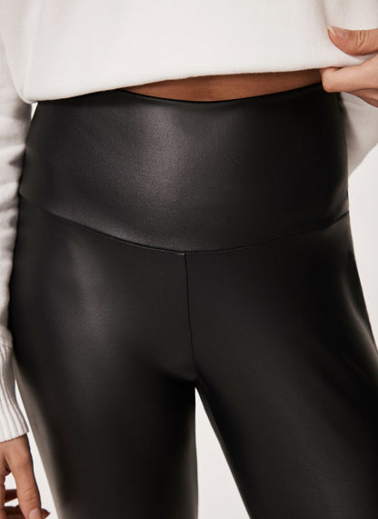 Black Faux Leather Leggings