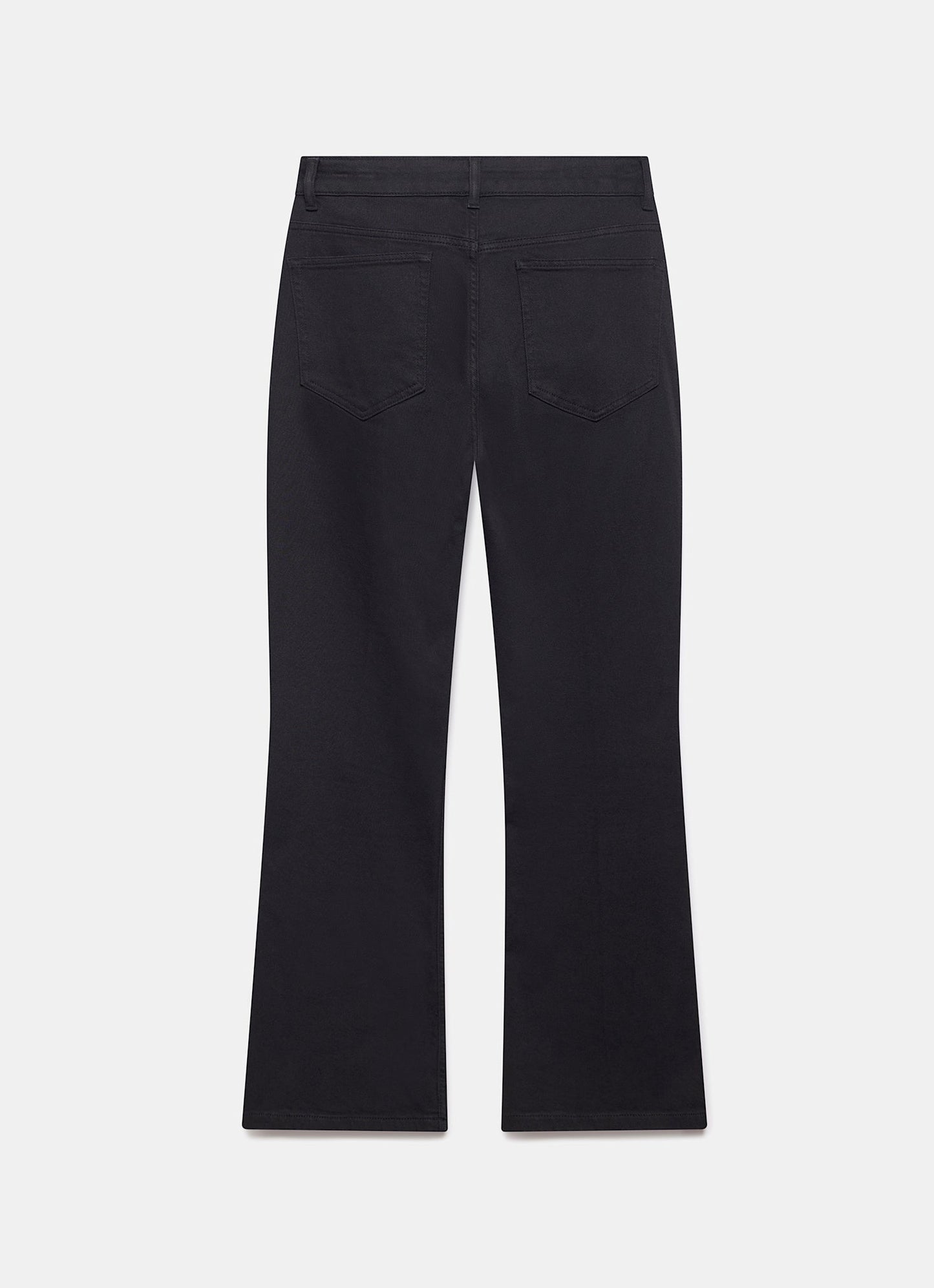 Black Fitted Flare Jeans