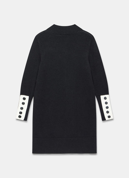 Black Knit Mini Dress