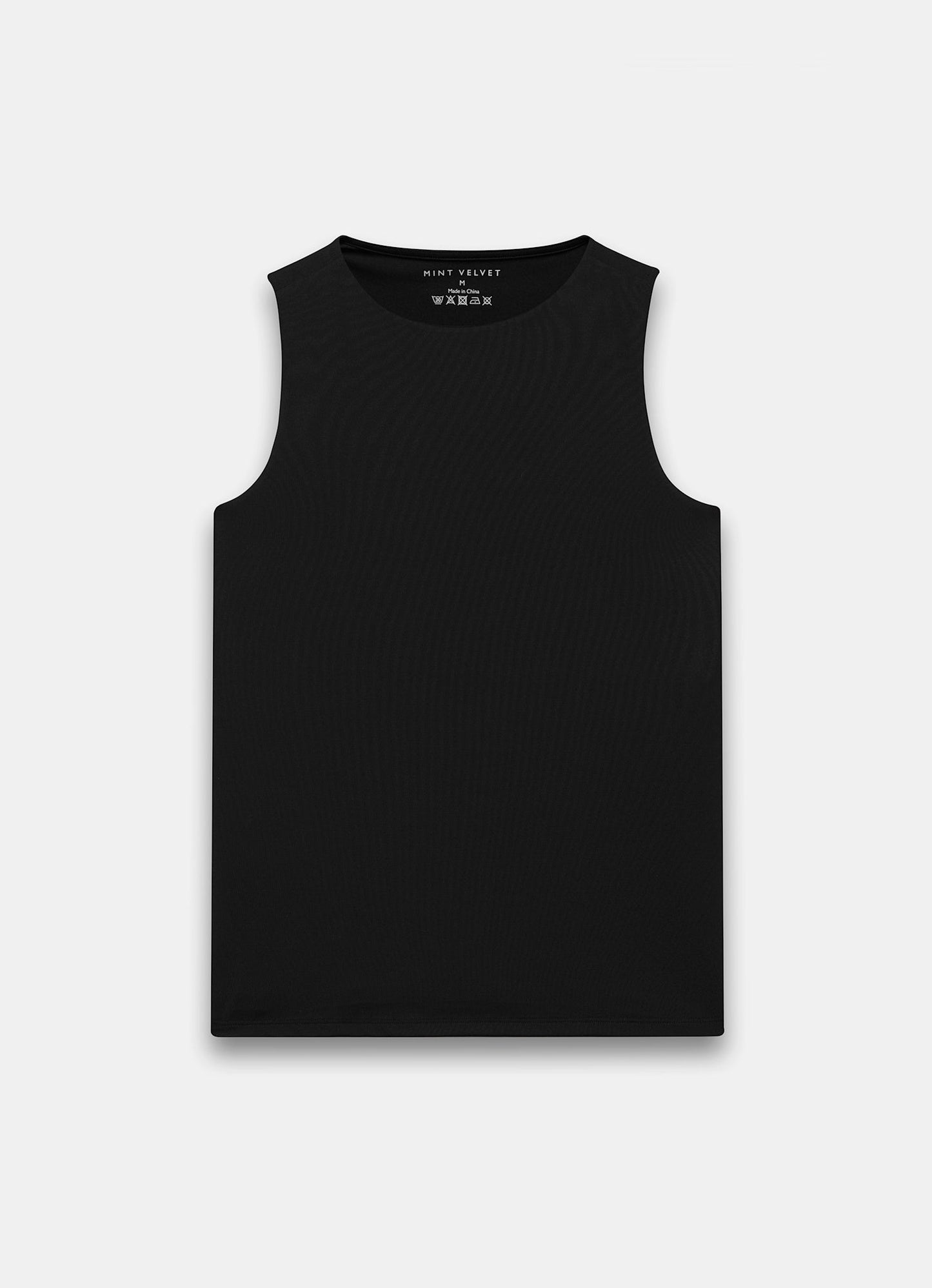 Black Layering High Neck Vest