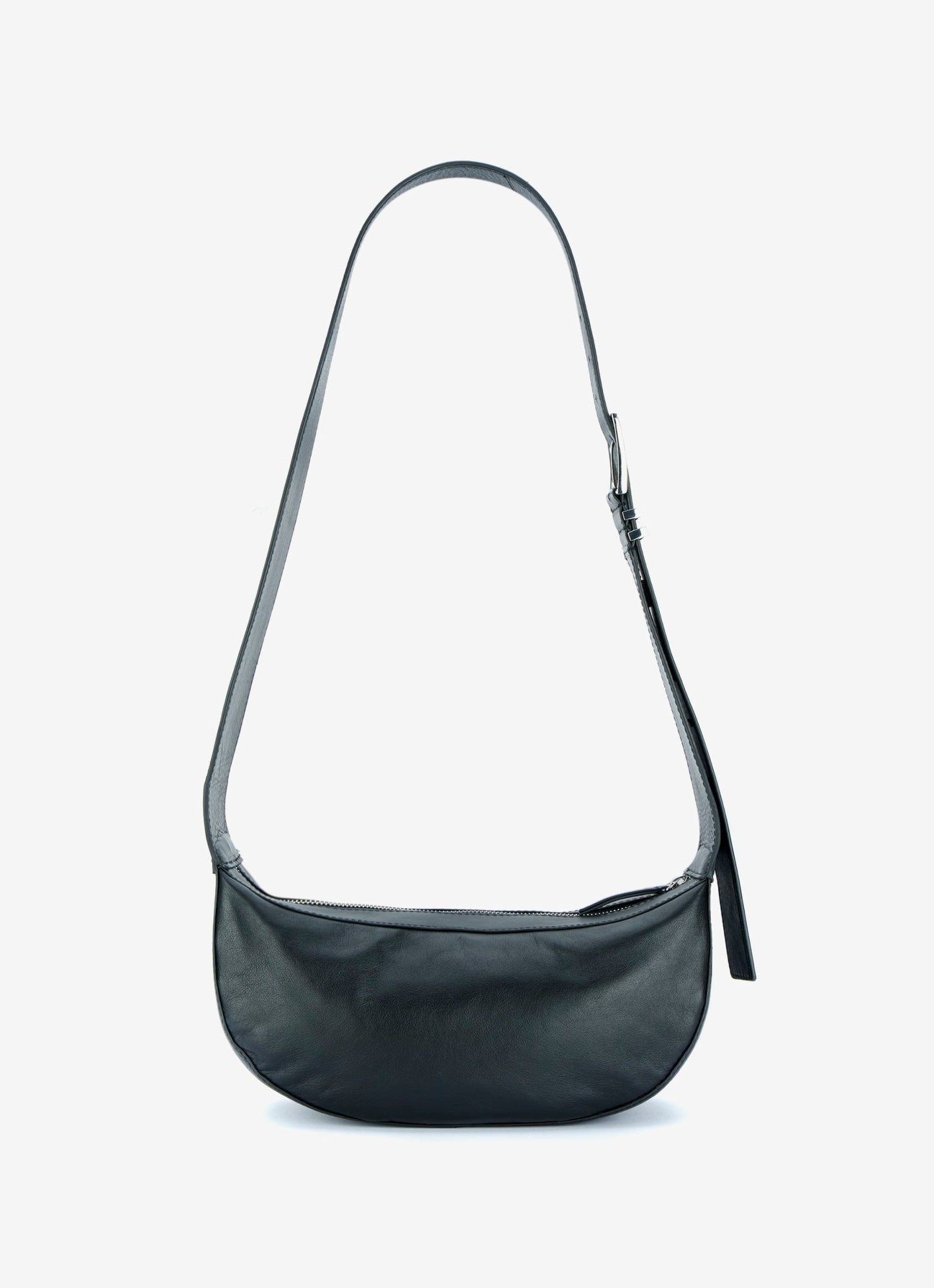 Black Leather Sling Bag