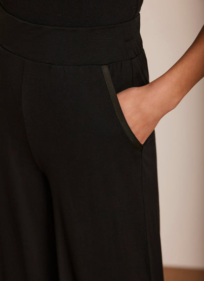Black Palazzo Wide Leg Trousers