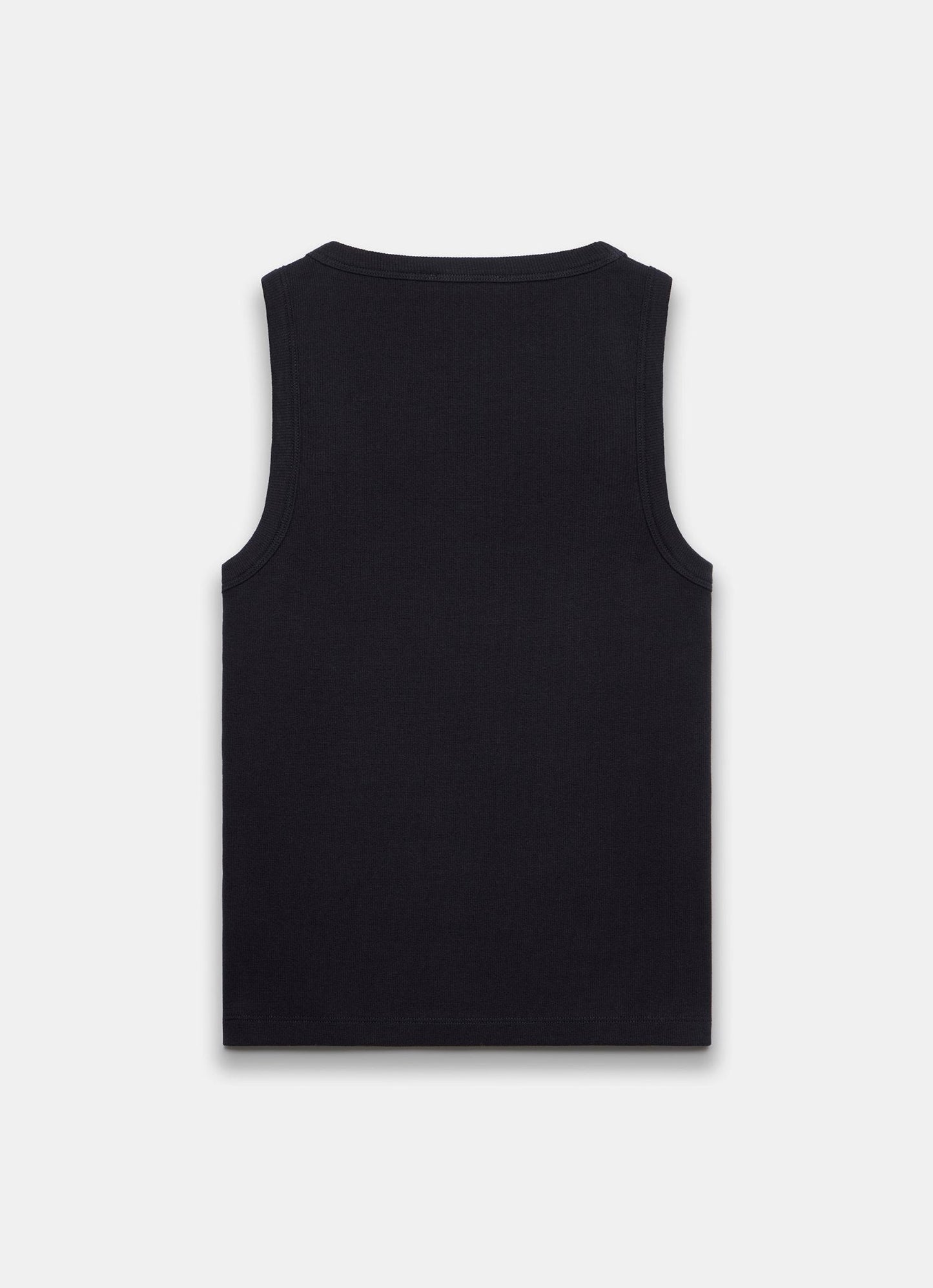 Black Scoop Neck Vest