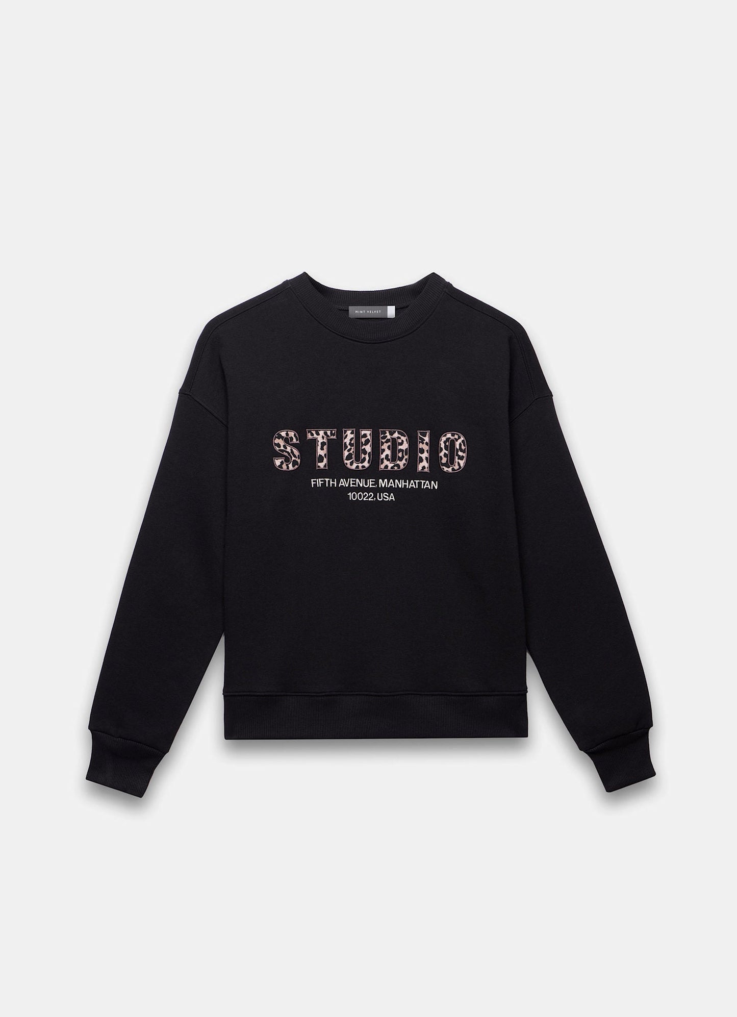 Black Studio Slogan Sweatshirt
