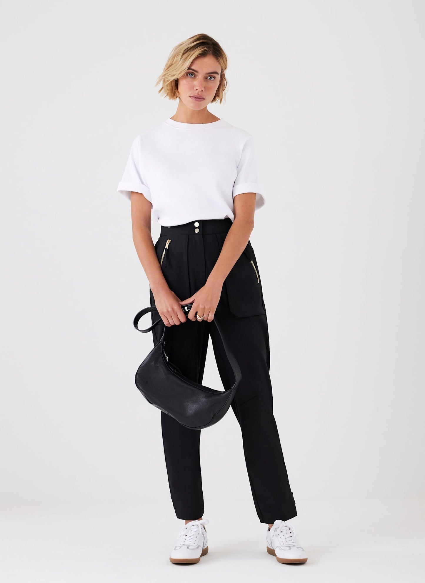 Black Tapered Trousers