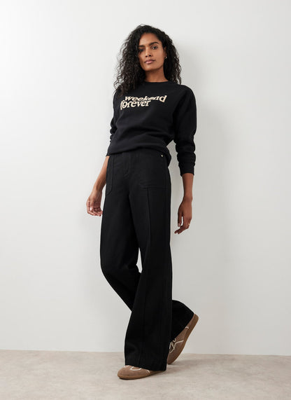 Black Wide Leg Jeans