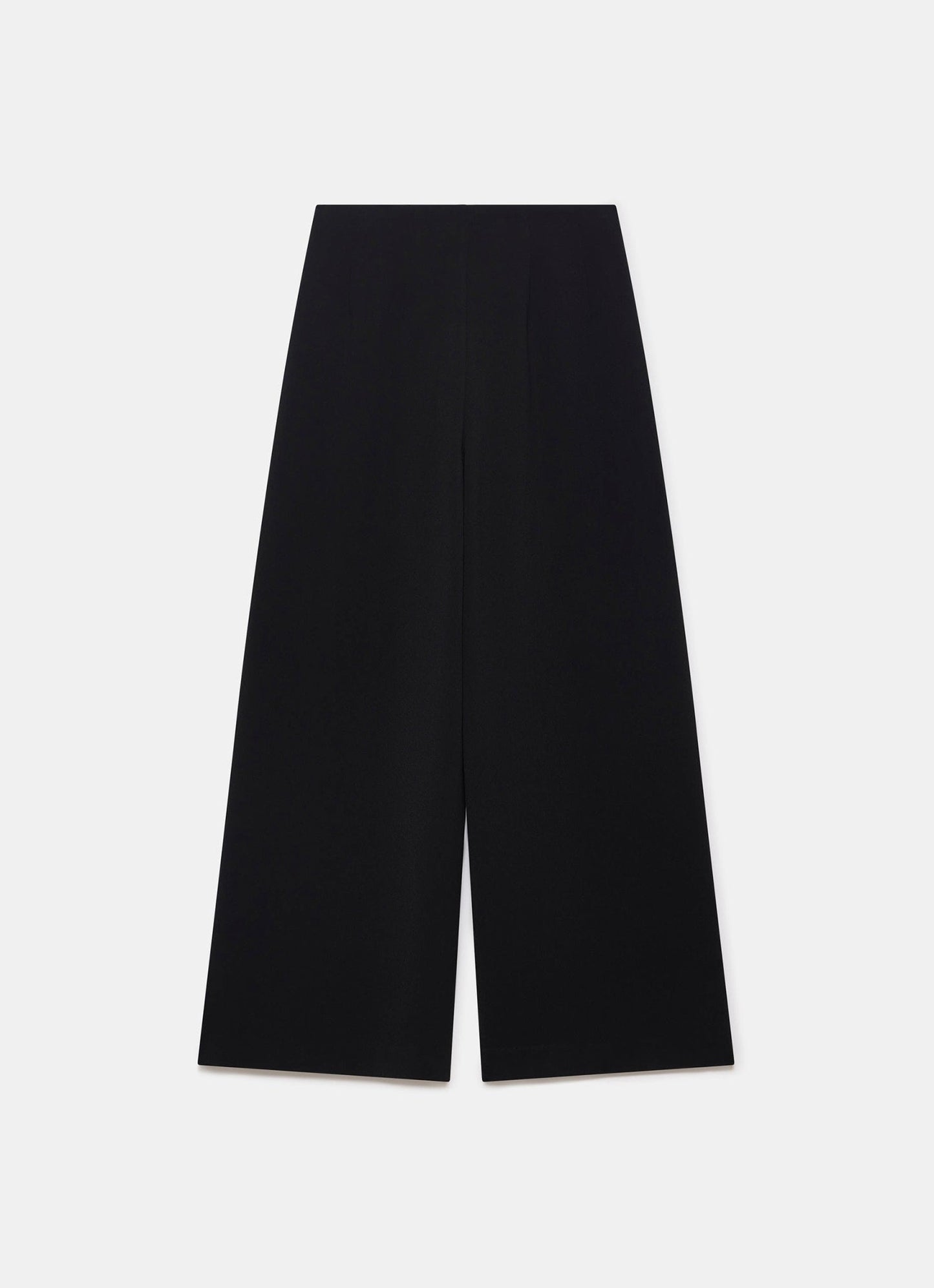 Black Wide Leg Darted Trousers