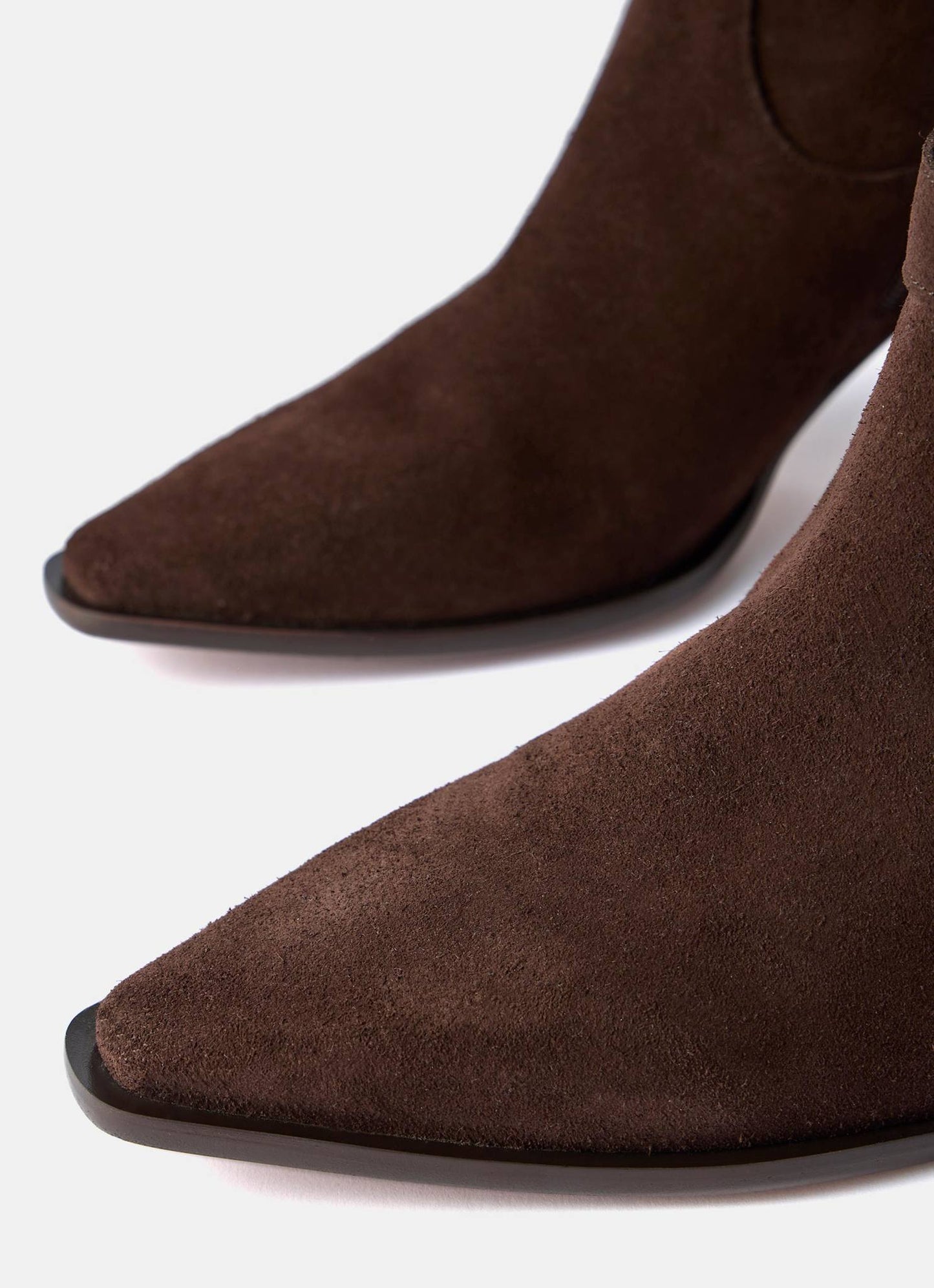 Blair Brown Suede Buckled Ankle Boots