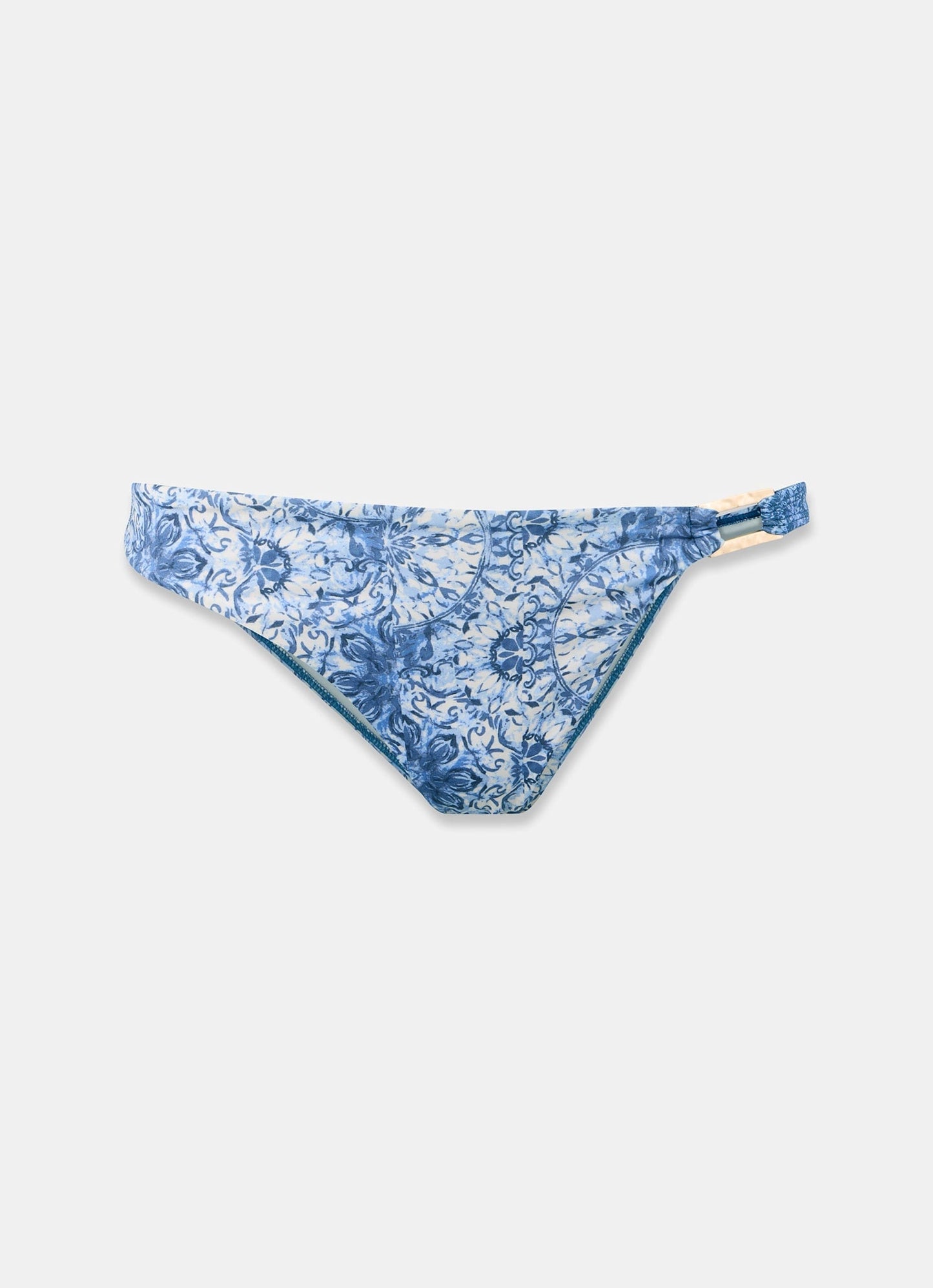 Blue Paisley Print Bikini Bottoms