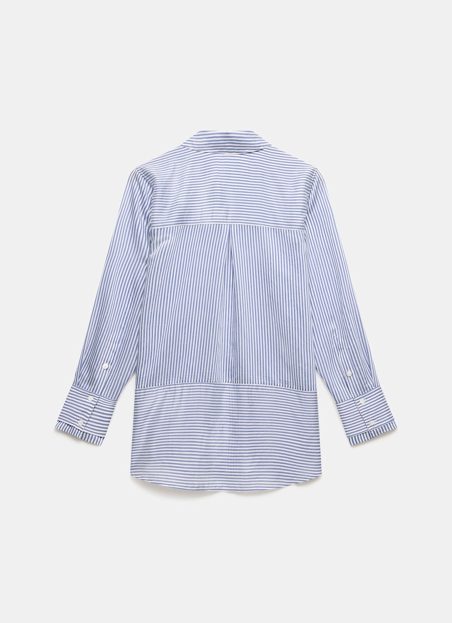 Blue Striped Longline Shirt