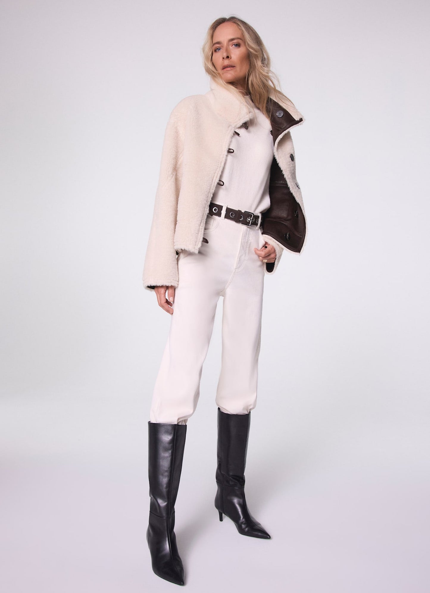 Brown Reversible Aviator Jacket