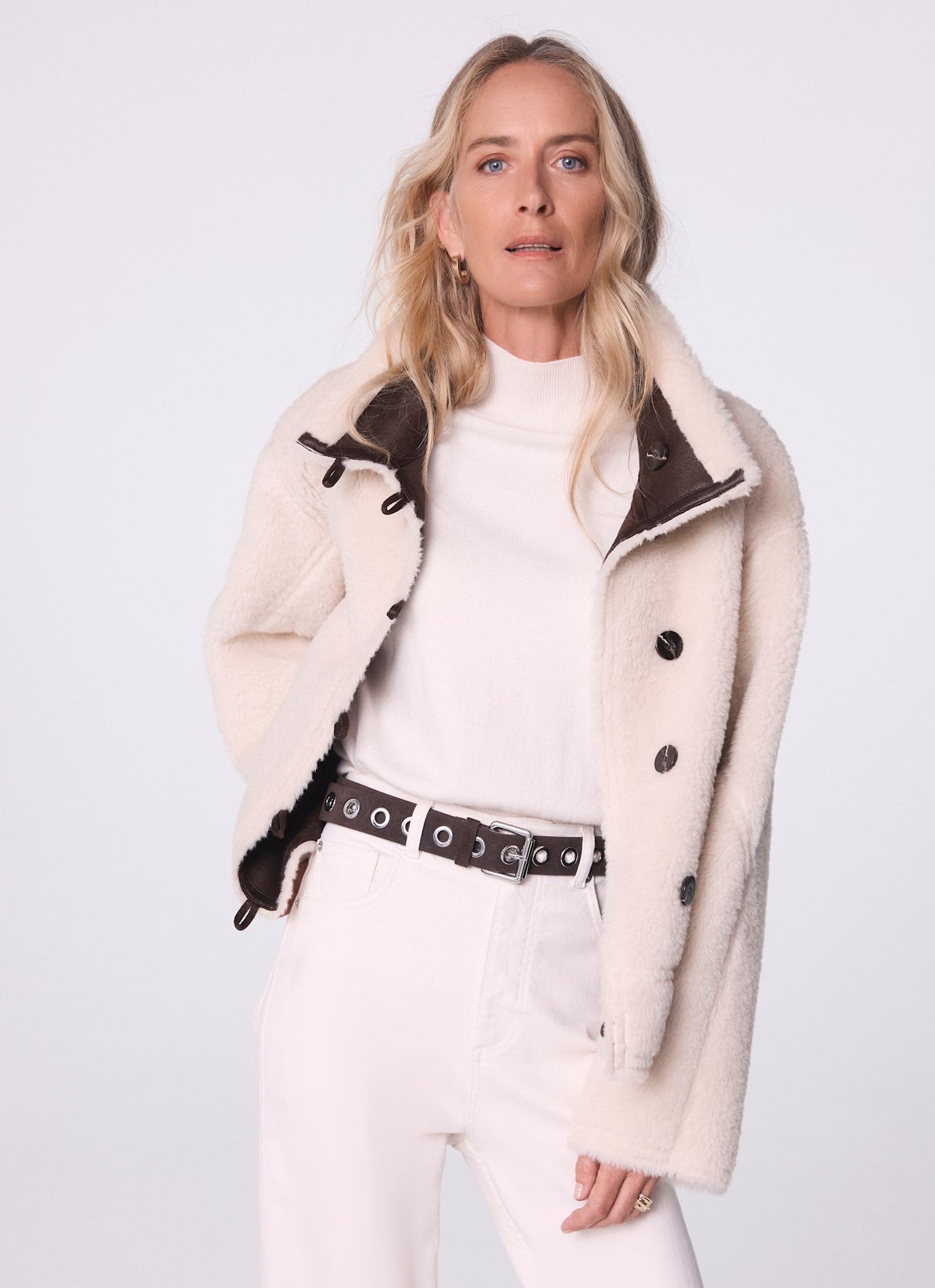 Brown Reversible Aviator Jacket