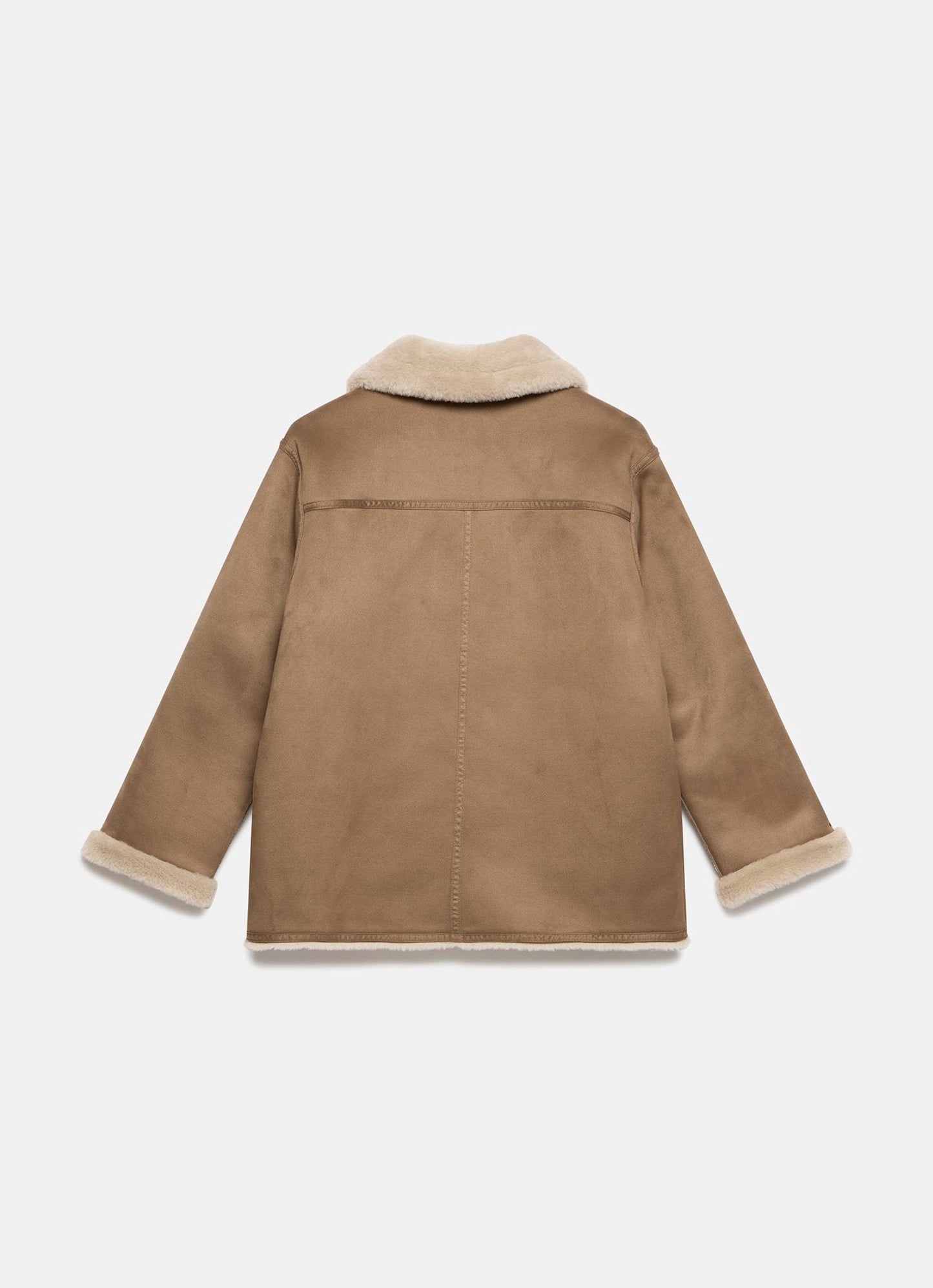 Tan Reversible Aviator Jacket