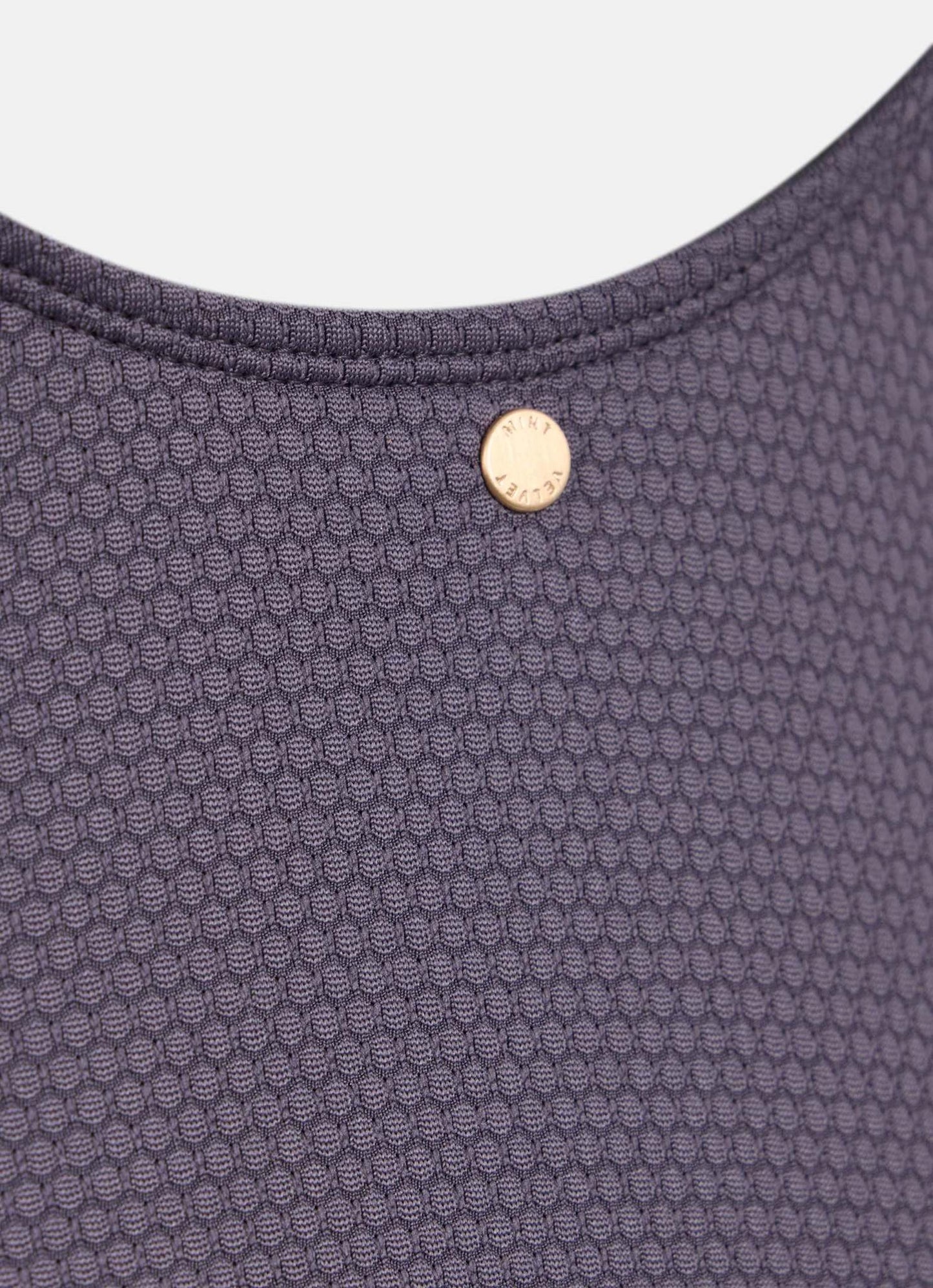 Grey Contrast Trim Swimsuit