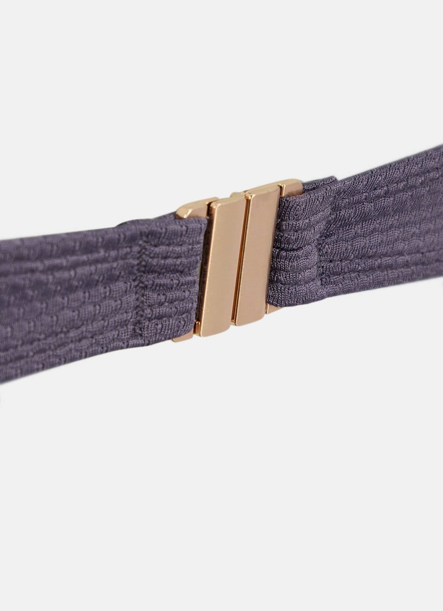 Grey Contrast Trim Swimsuit