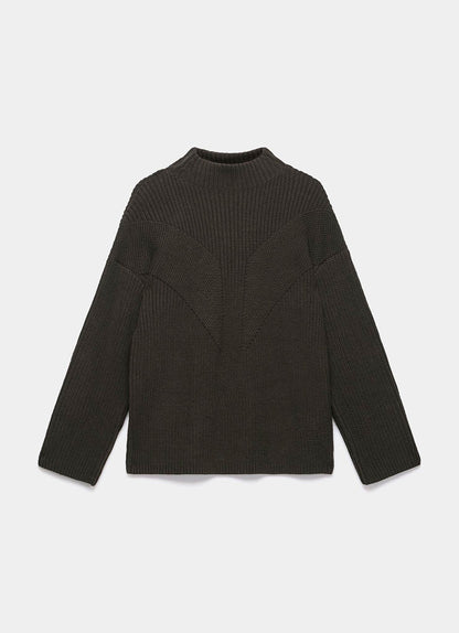 Brown Button Detail Jumper