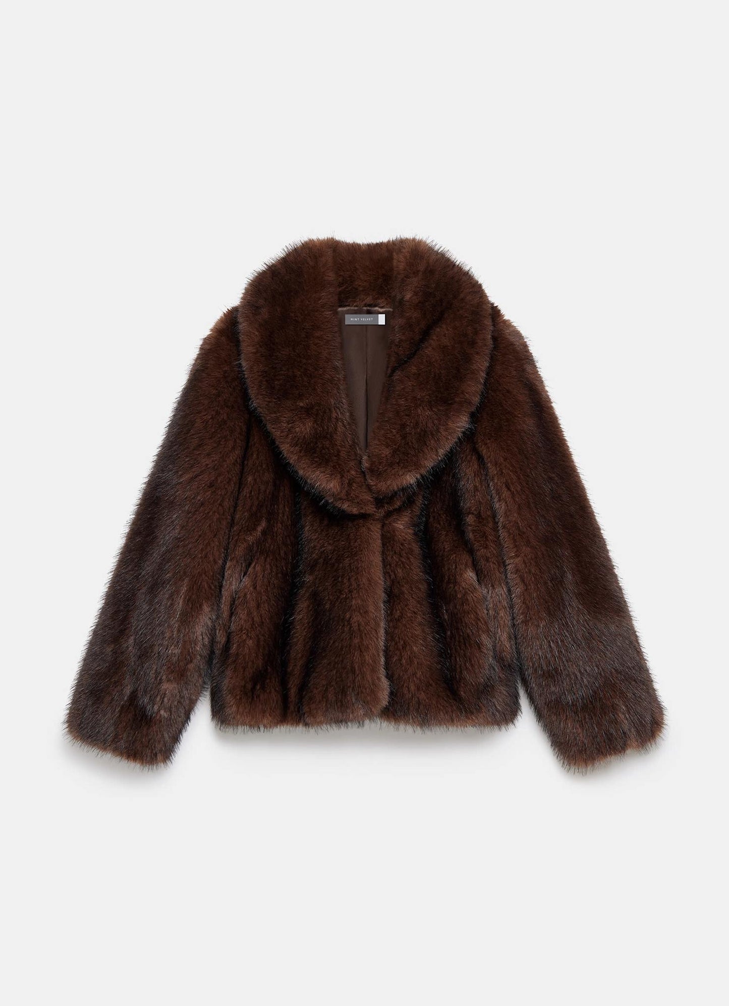 Brown Faux Fur Jacket