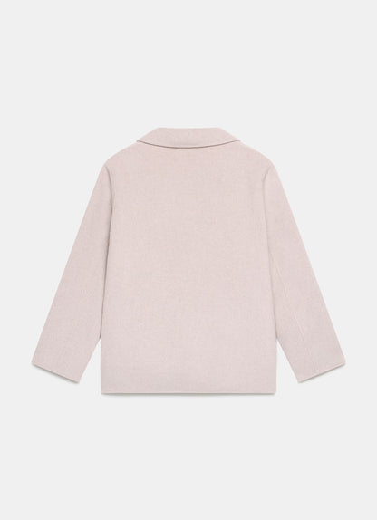 Neutral Wool Blend Hand Finished Blazer