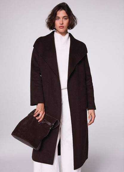 Brown Wool Blend Coat