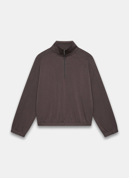 Brown Super Soft Zip Up Sweatshirt