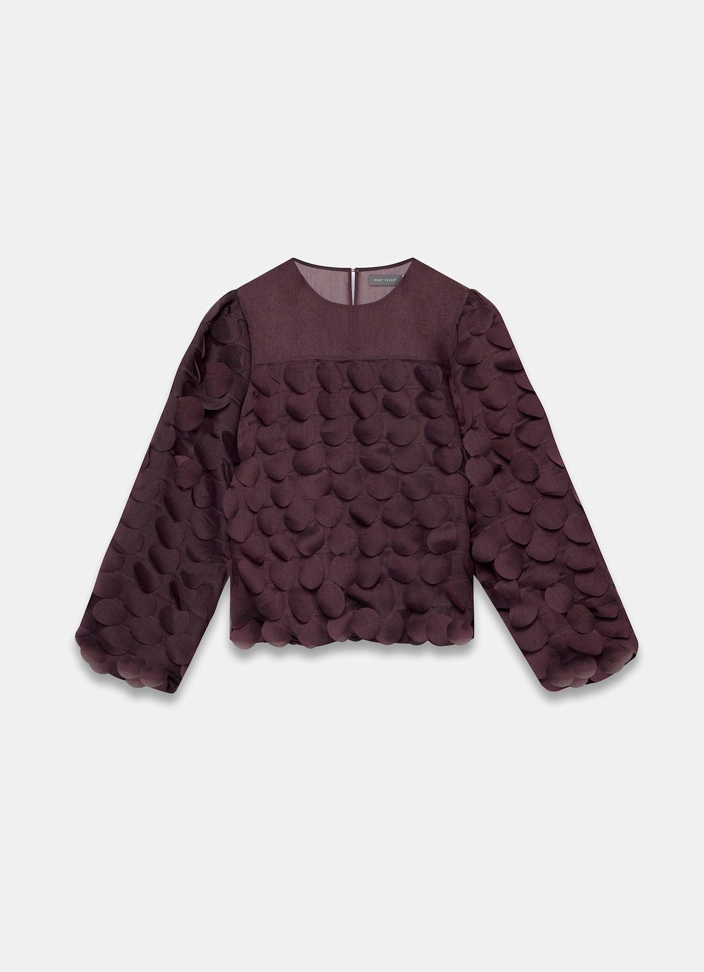 Burgundy Textured Disc Top
