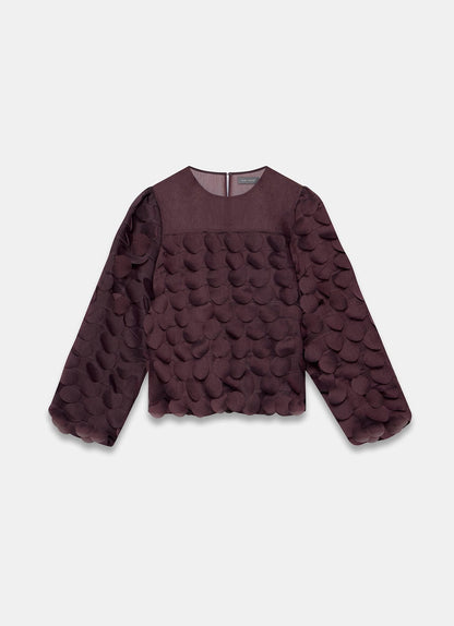 Burgundy Textured Disc Top
