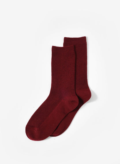 Burgundy Ankle Socks